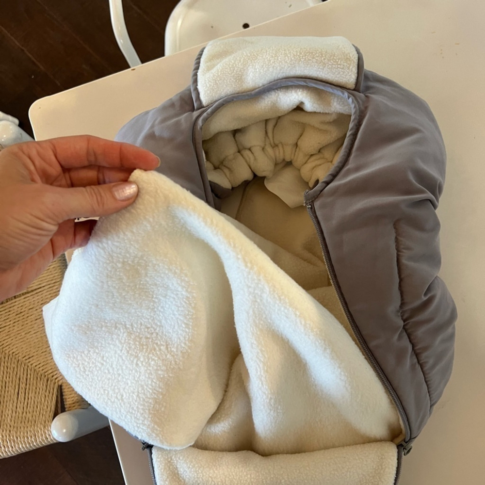 Jolly Jumper Carseat Cover winter coat adjustable grey - Picture 2 of 5